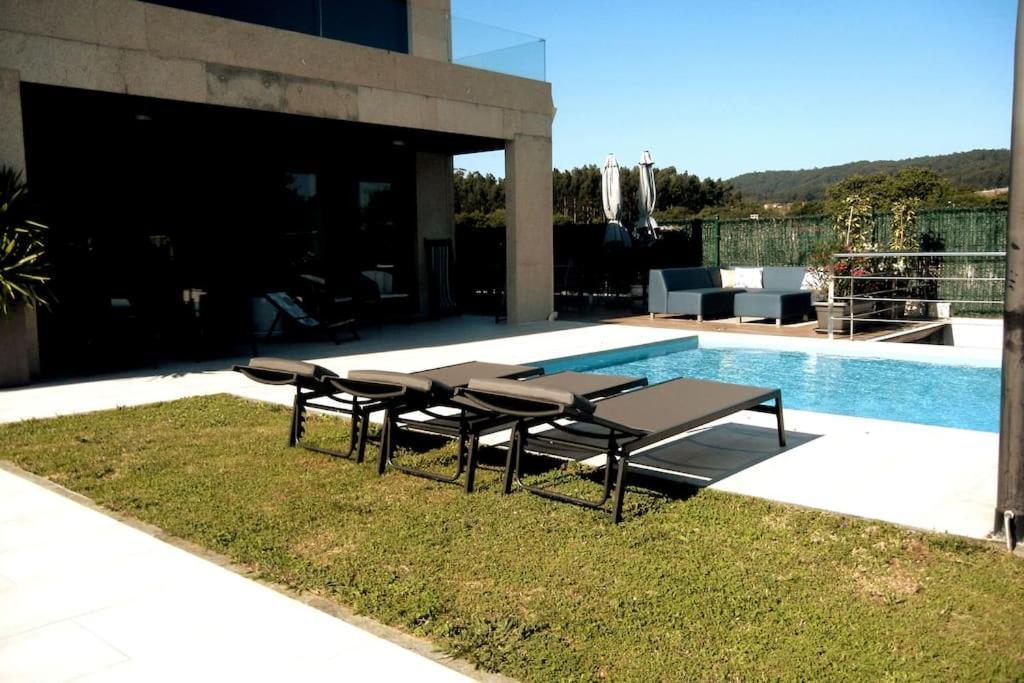 Chalet De Diseno Moderno En Sanxenxo Kültér fotó